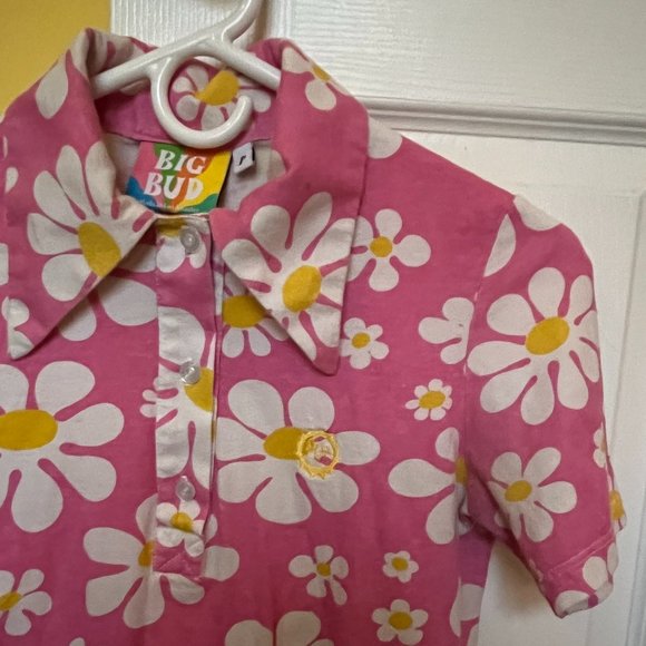 Big Bud Press Pink Lazy Daisy Polo - Picture 2 of 5